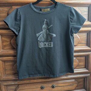 Wicked Forever 21 Rhinestone Black T-Shirt Kids Size 13/14 XL